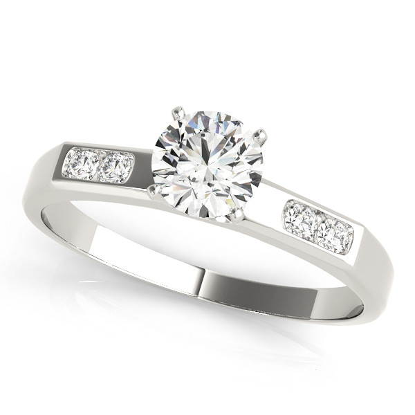 ENGAGEMENT RINGS SINGLE ROW CHANNEL SET