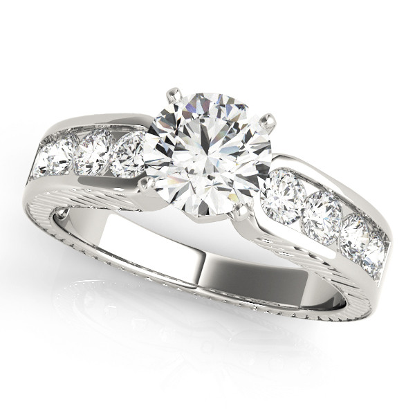 ENGAGEMENT RINGS SINGLE ROW CHANNEL SET