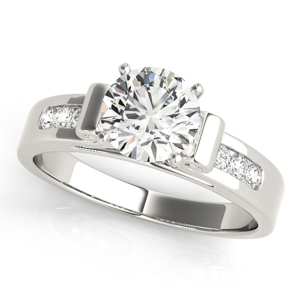 ENGAGEMENT RINGS SINGLE ROW CHANNEL SET