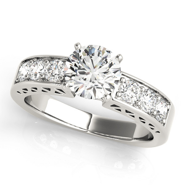 ENGAGEMENT RINGS SINGLE ROW CHANNEL SET