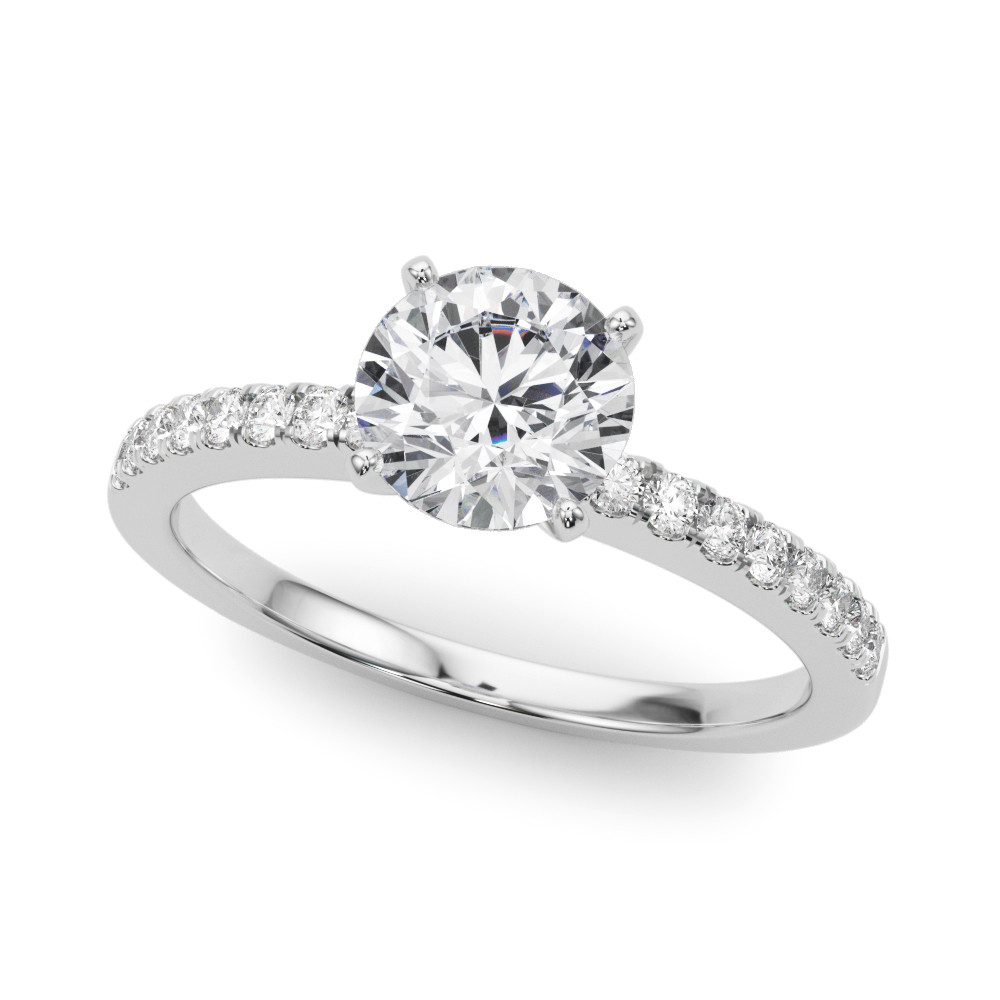 ENGAGEMENT RINGS SINGLE ROW PRONG SET