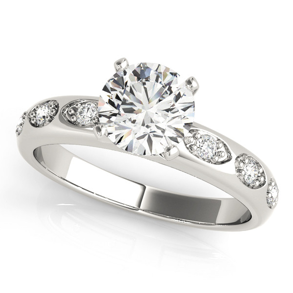 ENGAGEMENT RINGS SINGLE ROW PRONG SET