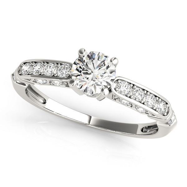 ENGAGEMENT RINGS SINGLE ROW CHANNEL SET