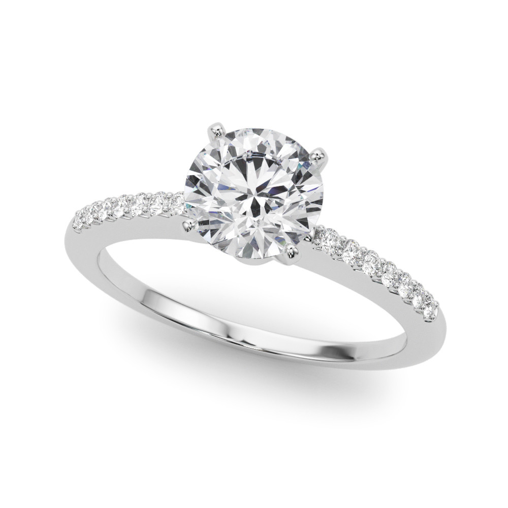ENGAGEMENT RINGS SINGLE ROW PRONG SET
