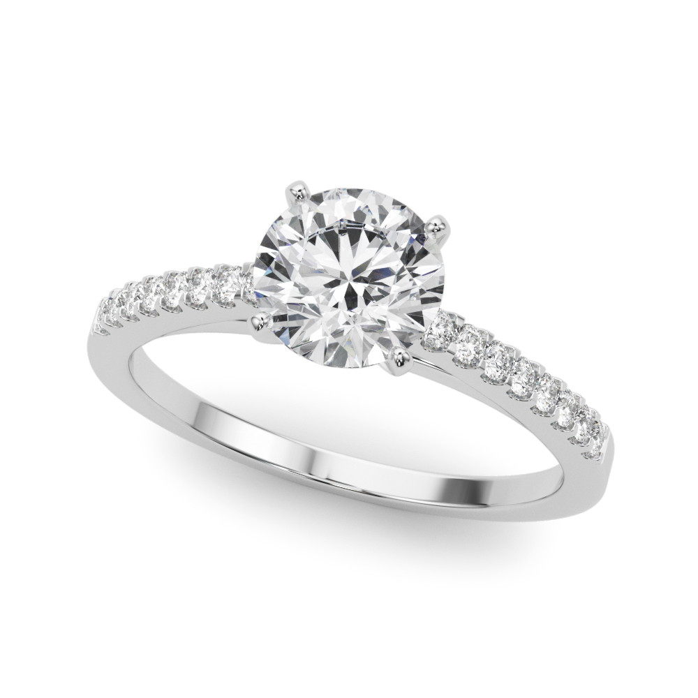 ENGAGEMENT RINGS SINGLE ROW PRONG SET