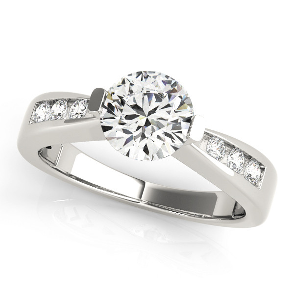 ENGAGEMENT RINGS SINGLE ROW CHANNEL SET