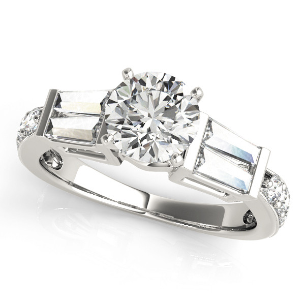 ENGAGEMENT RINGS FANCY SHAPE BAGUETTE