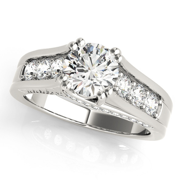 ENGAGEMENT RINGS SINGLE ROW CHANNEL SET