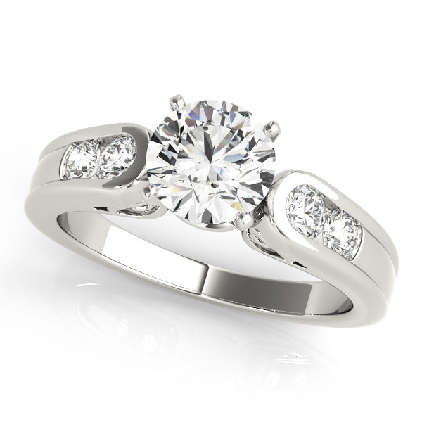 ENGAGEMENT RINGS SINGLE ROW CHANNEL SET