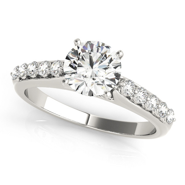 ENGAGEMENT RINGS SINGLE ROW PRONG SET