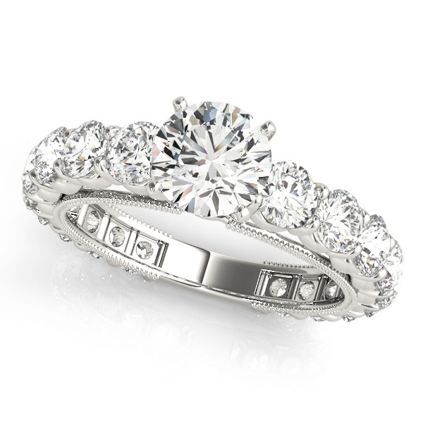 ENGAGEMENT RINGS SINGLE ROW PRONG SET