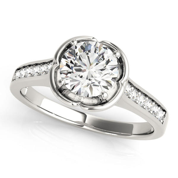 ENGAGEMENT RINGS SINGLE ROW PRONG SET