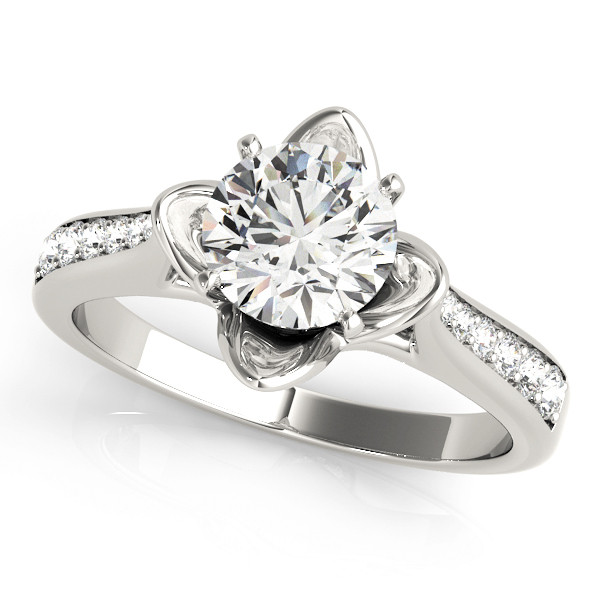 ENGAGEMENT RINGS SINGLE ROW PRONG SET