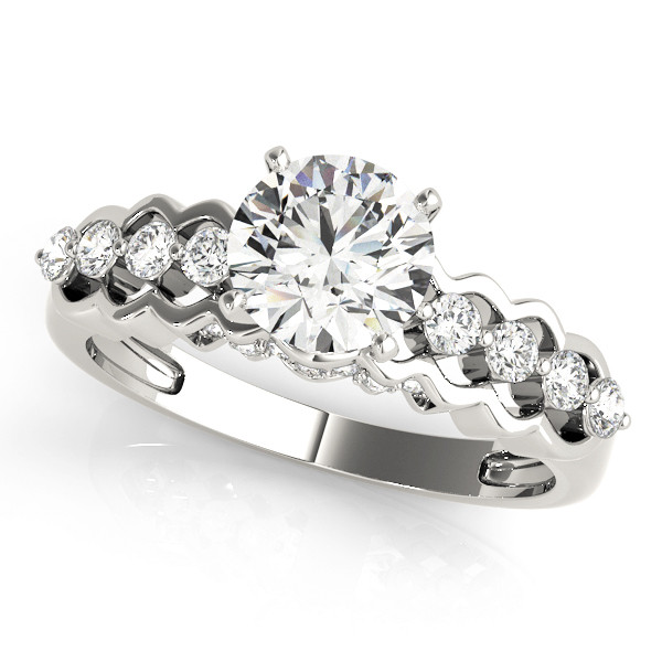 ENGAGEMENT RINGS SINGLE ROW PRONG SET