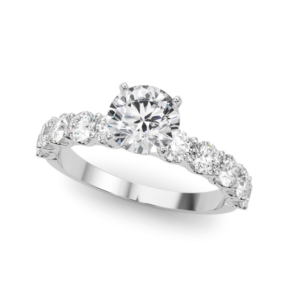 ENGAGEMENT RINGS SINGLE ROW PRONG SET