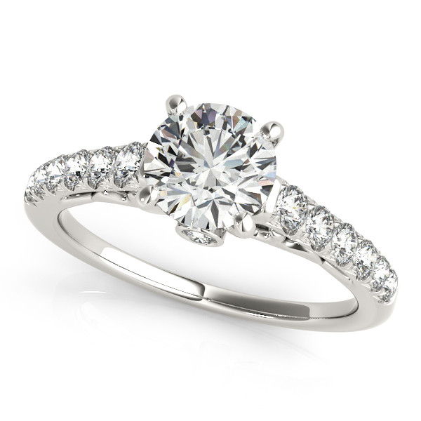 ENGAGEMENT RINGS SINGLE ROW PRONG SET