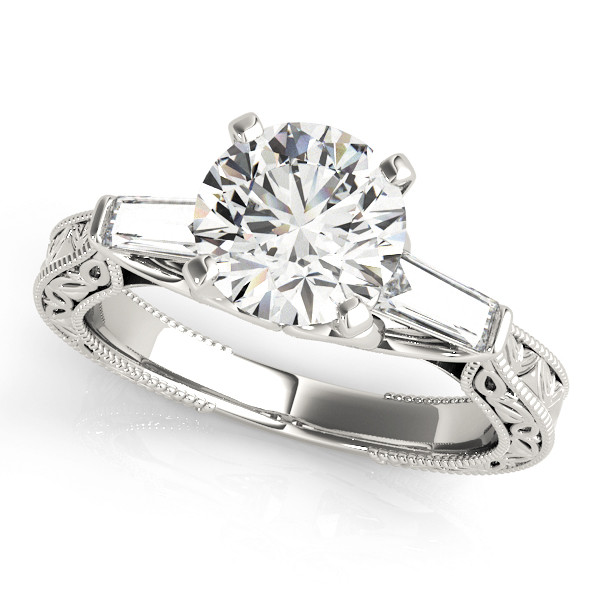 ENGAGEMENT RINGS 3 STONE BAGUETTE
