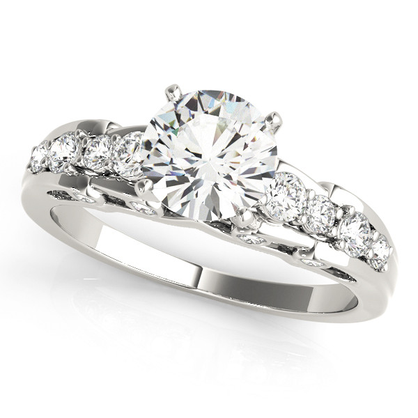 ENGAGEMENT RINGS SINGLE ROW PRONG SET