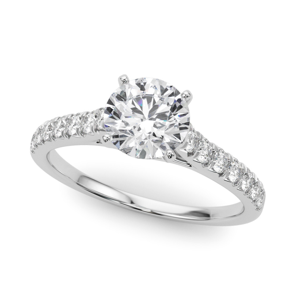 ENGAGEMENT RINGS SINGLE ROW PRONG SET