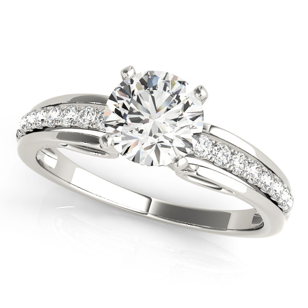 ENGAGEMENT RINGS SINGLE ROW PRONG SET