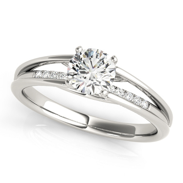 ENGAGEMENT RINGS SINGLE ROW PRONG SET