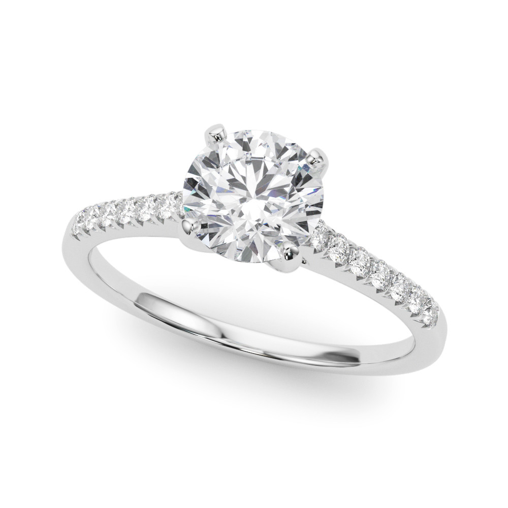 ENGAGEMENT RINGS SINGLE ROW PRONG SET