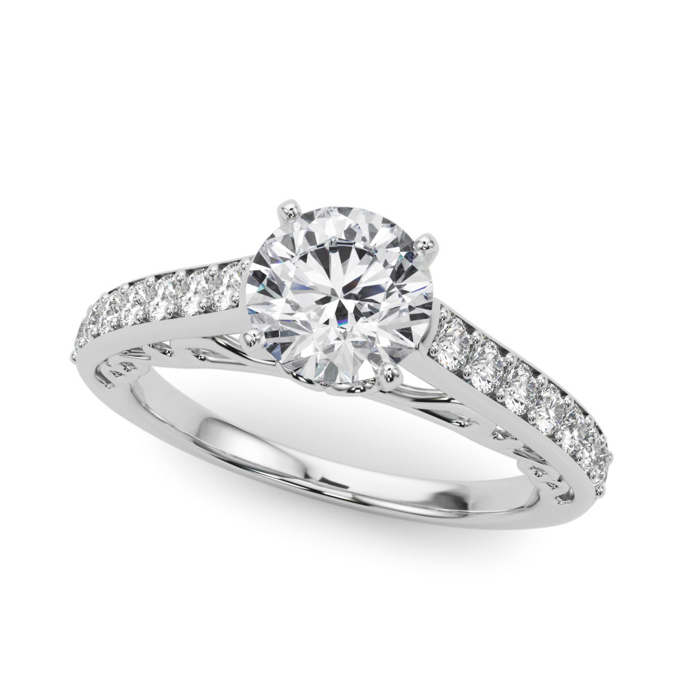 ENGAGEMENT RINGS SINGLE ROW PRONG SET