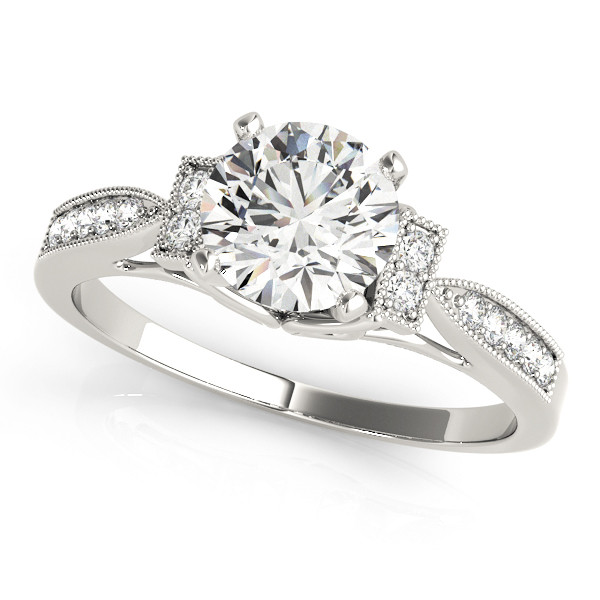 ENGAGEMENT RINGS SINGLE ROW PRONG SET