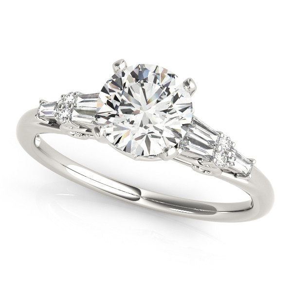 ENGAGEMENT RINGS FANCY SHAPE BAGUETTE REMOUNTS