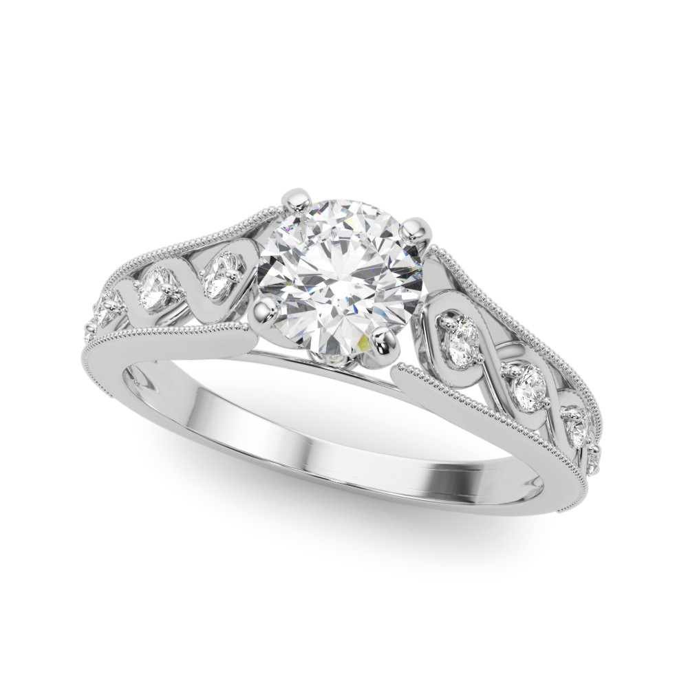 ENGAGEMENT RINGS SINGLE ROW PRONG SET