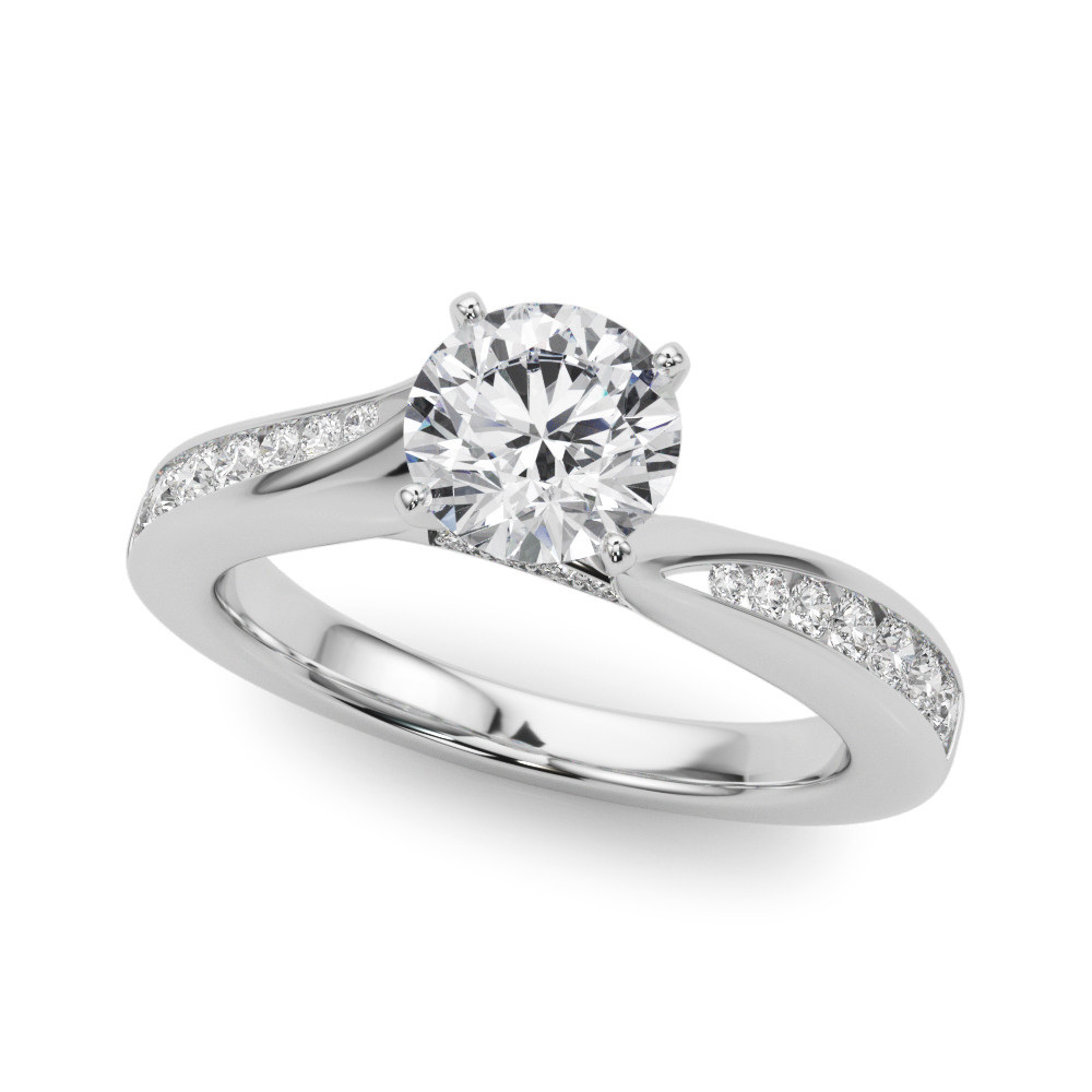ENGAGEMENT RINGS SINGLE ROW PRONG SET