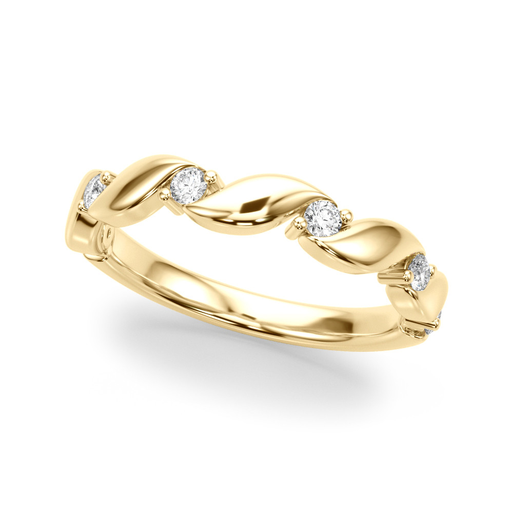 TWIST DIAMOND WEDDING BAND