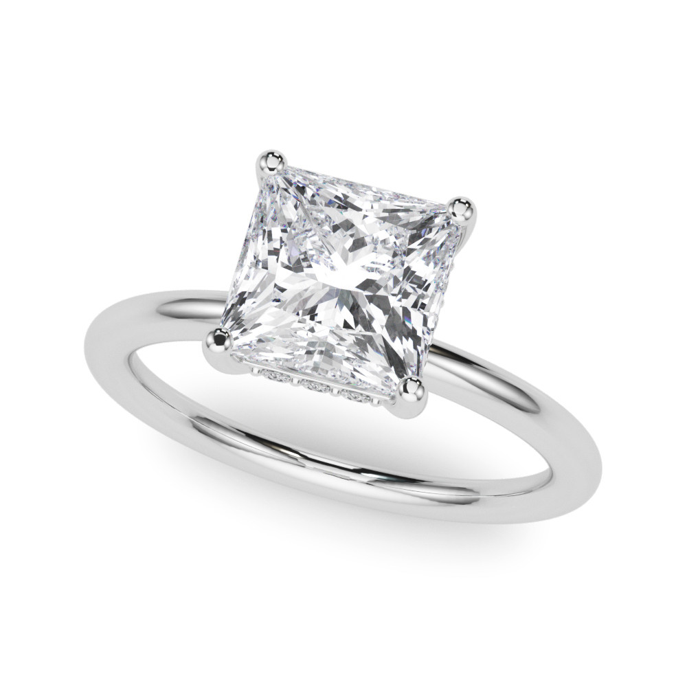 HIDDEN HALO OV ENGAGEMENT RING