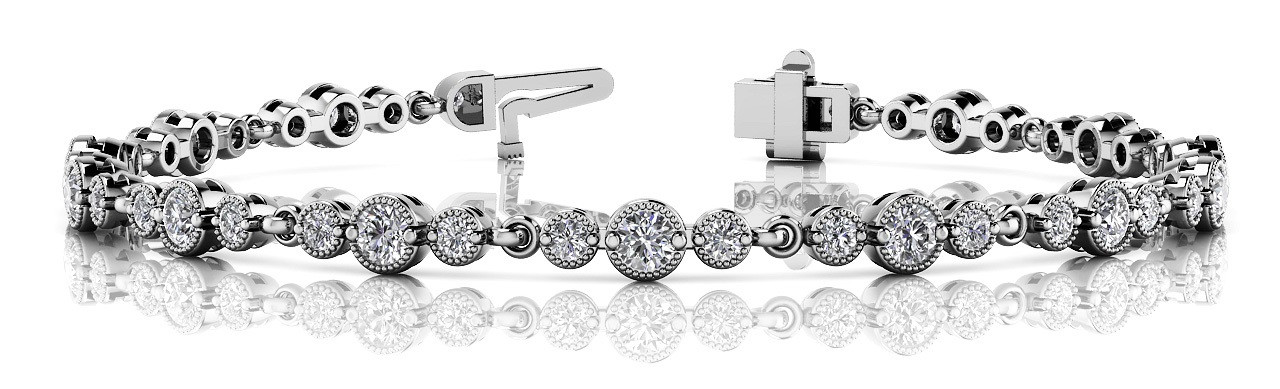 BRACELET WITH MILGRAIN