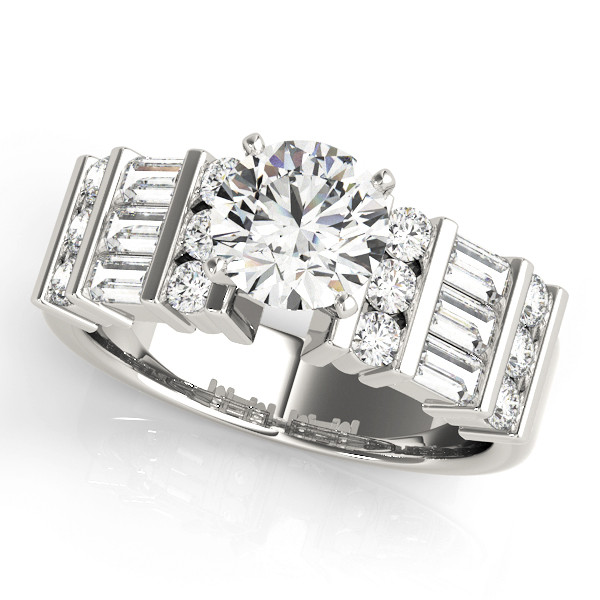 ENGAGEMENT RINGS FANCY SHAPE BAGUETTE