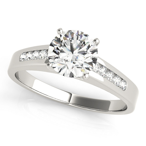 ENGAGEMENT RINGS SINGLE ROW CHANNEL SET