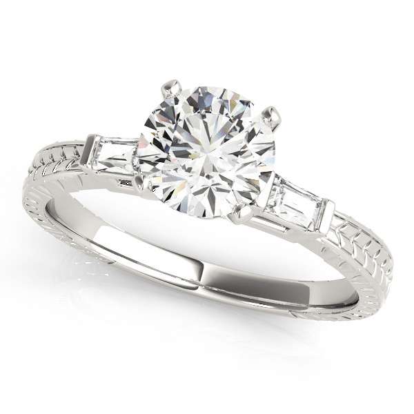 ENGAGEMENT RINGS 3 STONE BAGUETTE