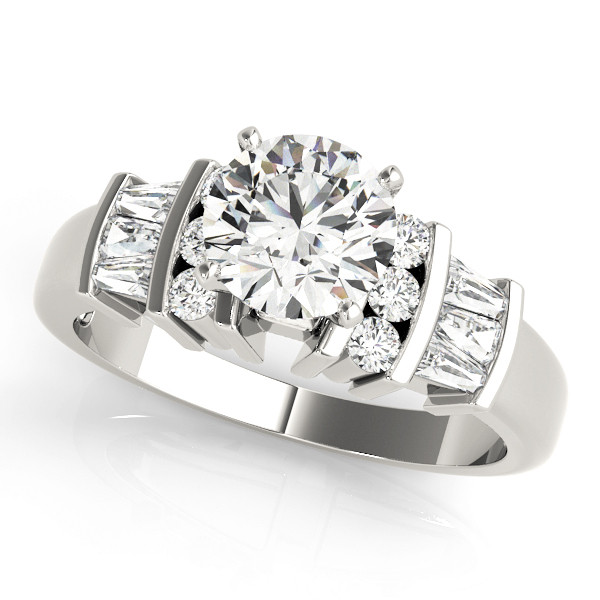 ENGAGEMENT RINGS FANCY SHAPE BAGUETTE REMOUNTS