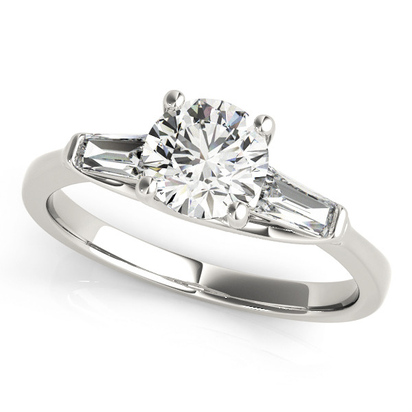 ENGAGEMENT RINGS FANCY SHAPE BAGUETTE REMOUNTS