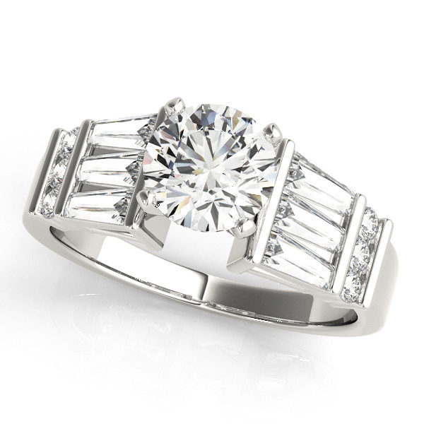 ENGAGEMENT RINGS FANCY SHAPE BAGUETTE REMOUNTS