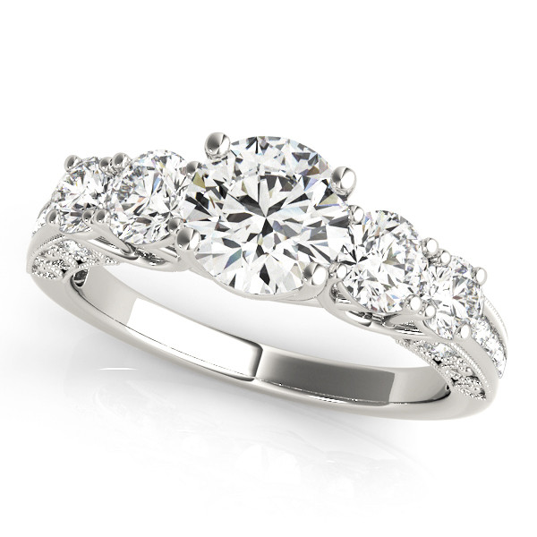 ENGAGEMENT RINGS SINGLE ROW PRONG SET