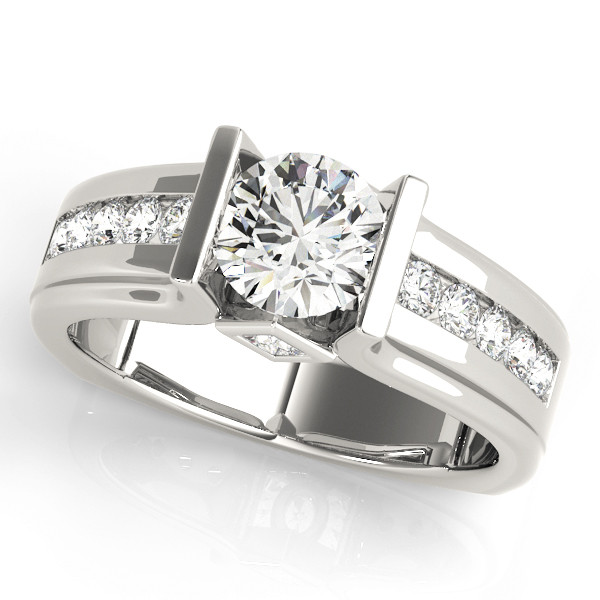 ENGAGEMENT RINGS SINGLE ROW CHANNEL SET