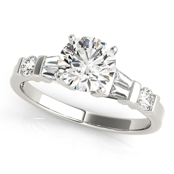 ENGAGEMENT RINGS FANCY SHAPE BAGUETTE REMOUNTS