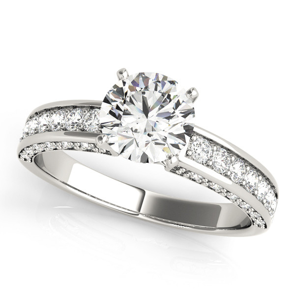 ENGAGEMENT RINGS SINGLE ROW PRONG SET