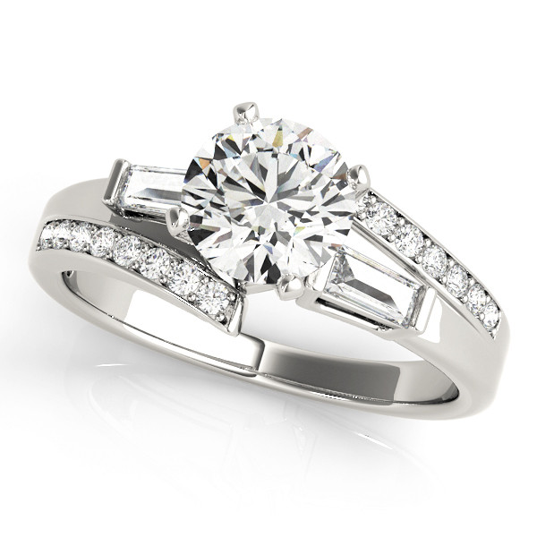 ENGAGEMENT RINGS FANCY SHAPE BAGUETTE REMOUNTS