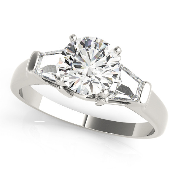 ENGAGEMENT RINGS 3 STONE TRAPS & HALFMOONS