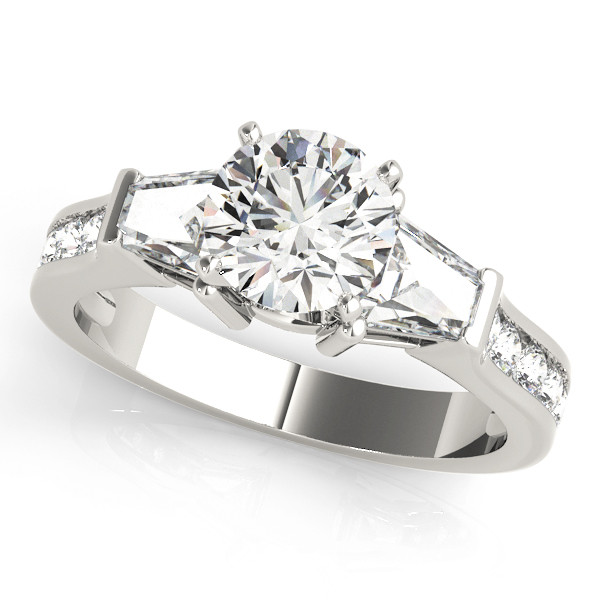 ENGAGEMENT RINGS FANCY SHAPE BAGUETTE REMOUNTS