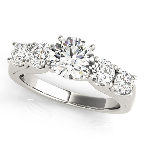 ENGAGEMENT RINGS SINGLE ROW PRONG SET