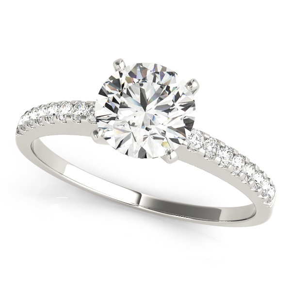 ENGAGEMENT RINGS SINGLE ROW PRONG SET