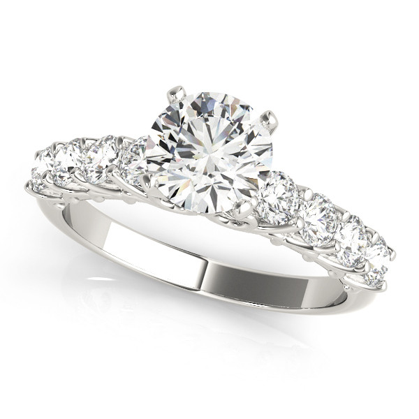 ENGAGEMENT RINGS SINGLE ROW PRONG SET
